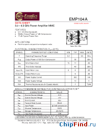 Datasheet EMP104A manufacturer Excelics