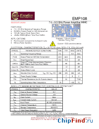 Datasheet EMP108 manufacturer Excelics