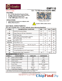 Datasheet EMP110 manufacturer Excelics