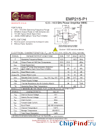 Datasheet EMP215-P1 manufacturer Excelics