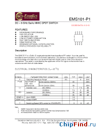 Datasheet EMS101-P1 manufacturer Excelics