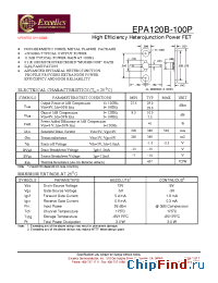 Datasheet EPA120B-100P manufacturer Excelics
