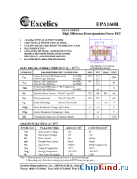 Datasheet EPA160B manufacturer Excelics