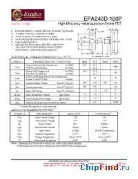 Datasheet EPA240D-100P manufacturer Excelics