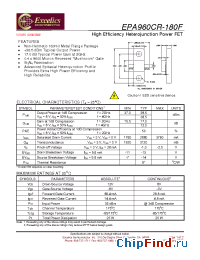 Datasheet EPA960CR-180F manufacturer Excelics