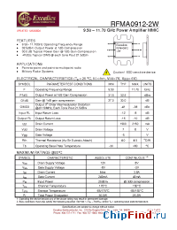 Datasheet RFMA0912-2W manufacturer Excelics