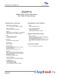 Datasheet ES25P16 manufacturer ExcelSemi