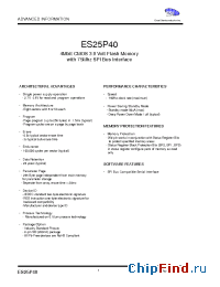 Datasheet ES25P40 manufacturer ExcelSemi
