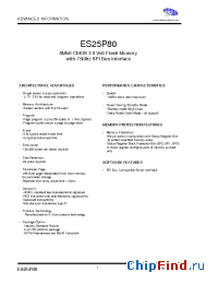 Datasheet ES25P80-75IC2Y manufacturer ExcelSemi