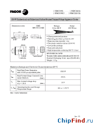 Datasheet 1.5SMC220C manufacturer Fagor