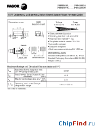 Datasheet P4SMA7V5C manufacturer Fagor