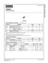 Datasheet 1N459 manufacturer Fairchild
