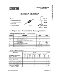 Datasheet 1N4934GP manufacturer Fairchild