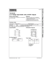 Datasheet 74LVQ125SC manufacturer Fairchild