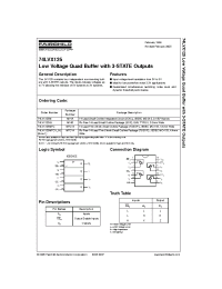 Datasheet 74LVX125MT manufacturer Fairchild