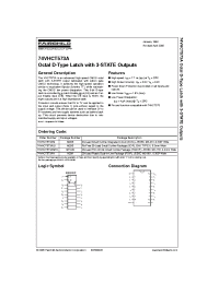 Datasheet 74VHCT573AMX manufacturer Fairchild