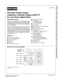 Datasheet ACE1001EMT8X manufacturer Fairchild