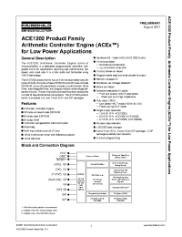 Datasheet ACE1202BV manufacturer Fairchild