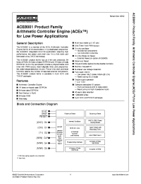 Datasheet ACE8000EM8 manufacturer Fairchild