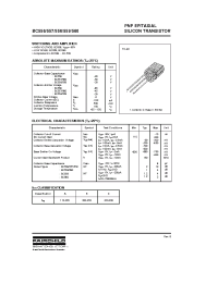 Datasheet BC560 manufacturer Fairchild