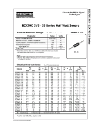 Datasheet BZX79C manufacturer Fairchild