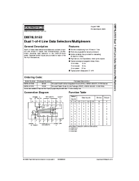 Datasheet DM74LS153N manufacturer Fairchild