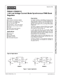Datasheet FAN2012MPX manufacturer Fairchild