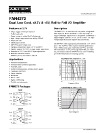 Datasheet FAN4272 manufacturer Fairchild