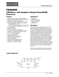 Datasheet FAN5609MPX manufacturer Fairchild