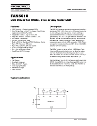 Datasheet FAN5610MPX manufacturer Fairchild