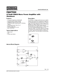 Datasheet FAN7024MUX manufacturer Fairchild