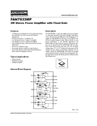 Datasheet FAN7033MP manufacturer Fairchild
