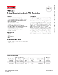 Datasheet FAN7530 manufacturer Fairchild