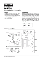 Datasheet FAN7544M manufacturer Fairchild