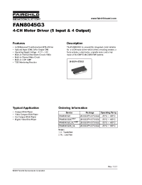 Datasheet FAN8045G3 manufacturer Fairchild