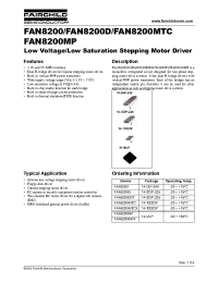 Datasheet FAN8200D manufacturer Fairchild