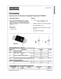 Datasheet FDW2509NZ manufacturer Fairchild