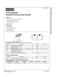 Datasheet FFPF12UP20DP manufacturer Fairchild
