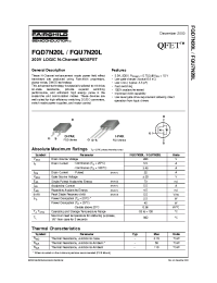 Datasheet FQD7N20L manufacturer Fairchild