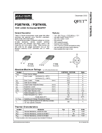 Datasheet FQI7N10L manufacturer Fairchild