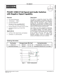 Datasheet FSA201MUX manufacturer Fairchild