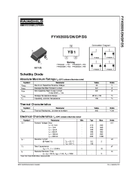 Datasheet FYV0203DP manufacturer Fairchild