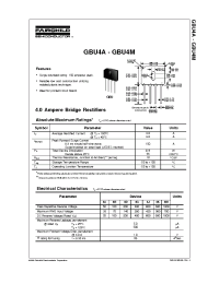 Datasheet GBU4K manufacturer Fairchild