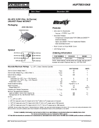 Datasheet HUF75531SK8 manufacturer Fairchild