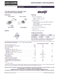 Datasheet HUFA76439P3 manufacturer Fairchild
