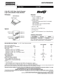 Datasheet HUFA76504DK8 manufacturer Fairchild