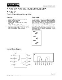Datasheet KA258 manufacturer Fairchild
