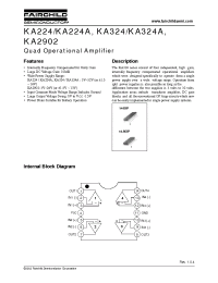 Datasheet KA324 manufacturer Fairchild