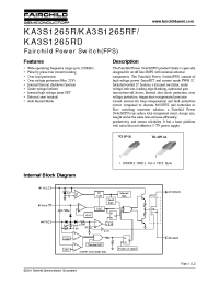 Datasheet KA3S1265 manufacturer Fairchild