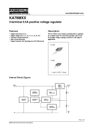 Datasheet KA78M06R manufacturer Fairchild